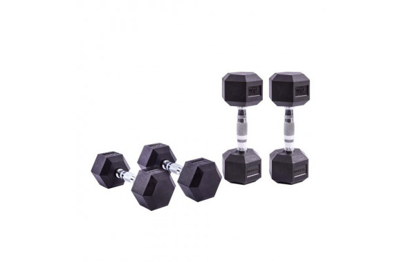 Гексагональные гантели 20кг Live Pro Hex Dumbbell LP8005-20, пара 600_380