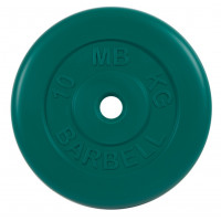 Диск обрезиненный d31мм MB Barbell MB-PltC31-10 10 кг зеленый