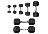 Гантель 15кг Perform Better Rubber Encased Hex Dumbbells 4137-15\BK-15-00