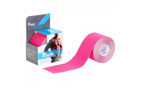 Тейп кинезиологический Tmax Synthetic Pink 5 см x 5 м 423334 розовый 600_380