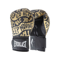 Перчатки тренировочные 12oz Everlast Spark P00002795 черный\золотой