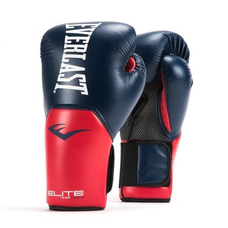 Перчатки тренировочные Everlast Elite ProStyle 16 oz син/красн. P00001204 800_800