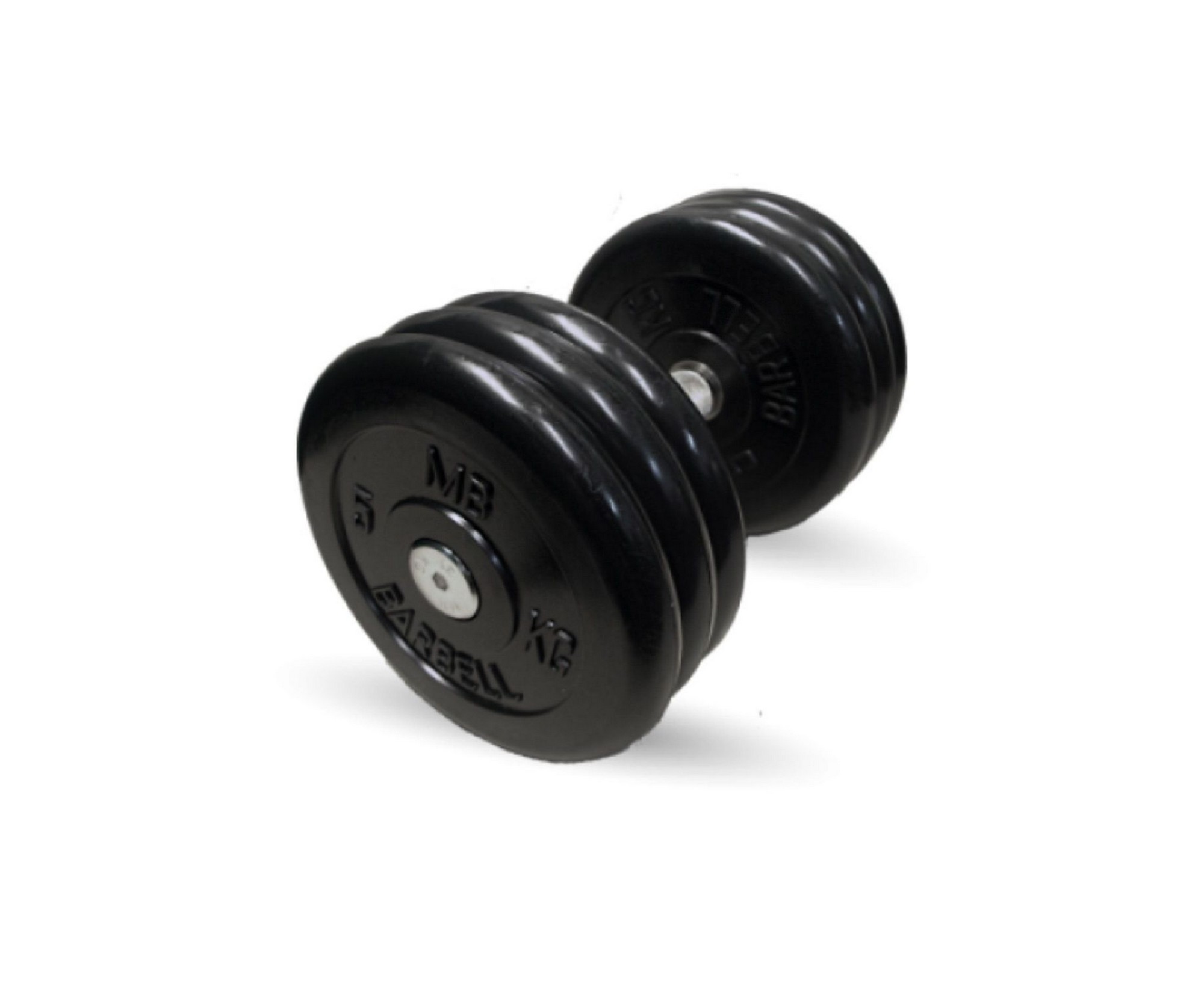 Неразборная гантель c вращающейся ручкой, 21 кг MB Barbell MB-FdbM-B21 2000_1636