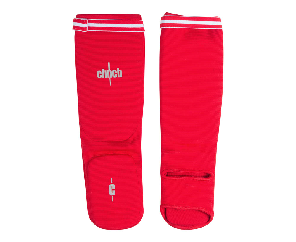 Защита голени и стопы Clinch Shin Instep Protector красная 1000_818