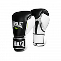 Перчатки тренировочные Everlast Powerlock 18oz 2200857 черный\белый\зеленый 120_120